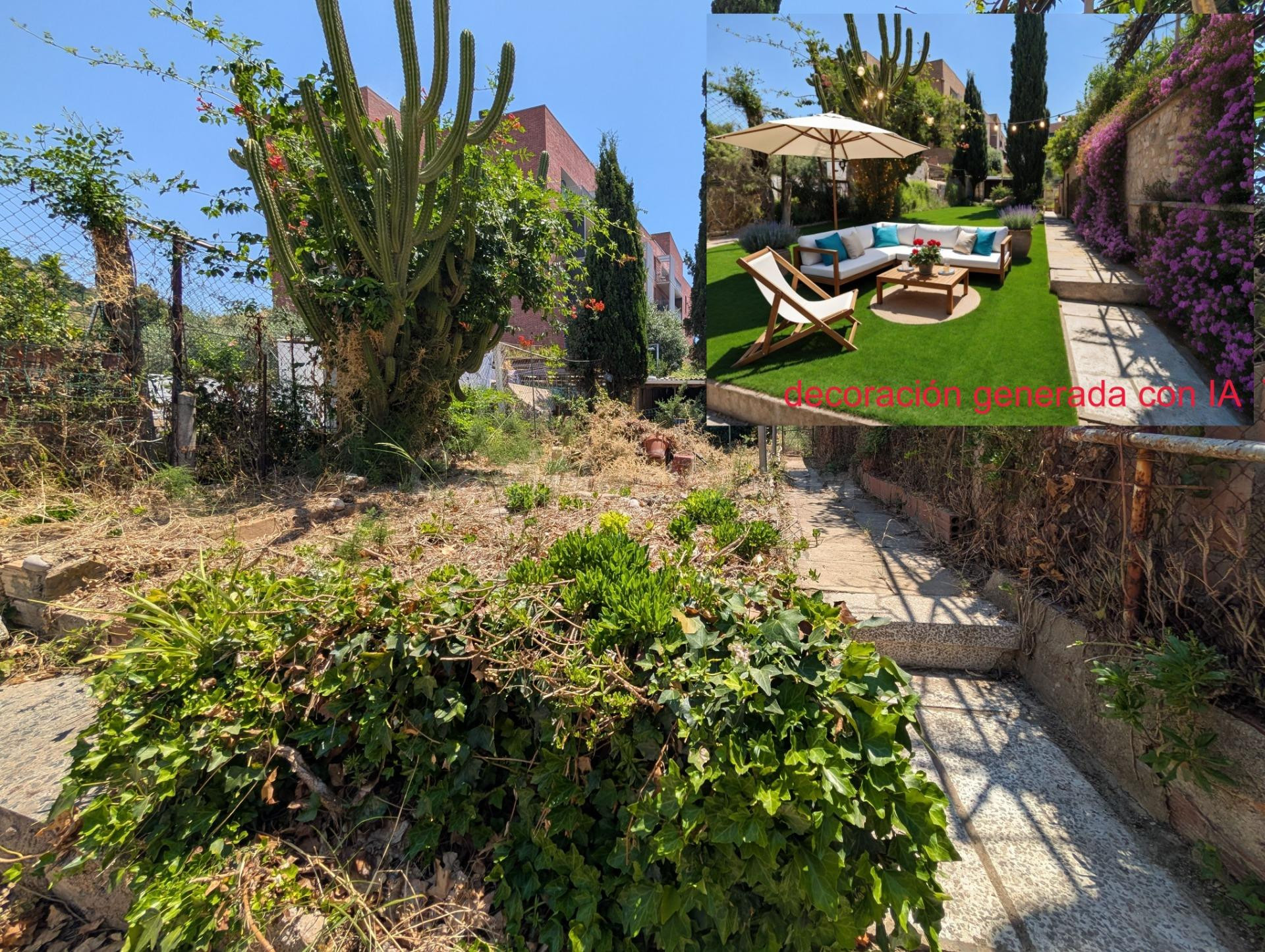 Casa de pueblo con jardín, aparcamiento y derecho a vuelo en Molins de Rei