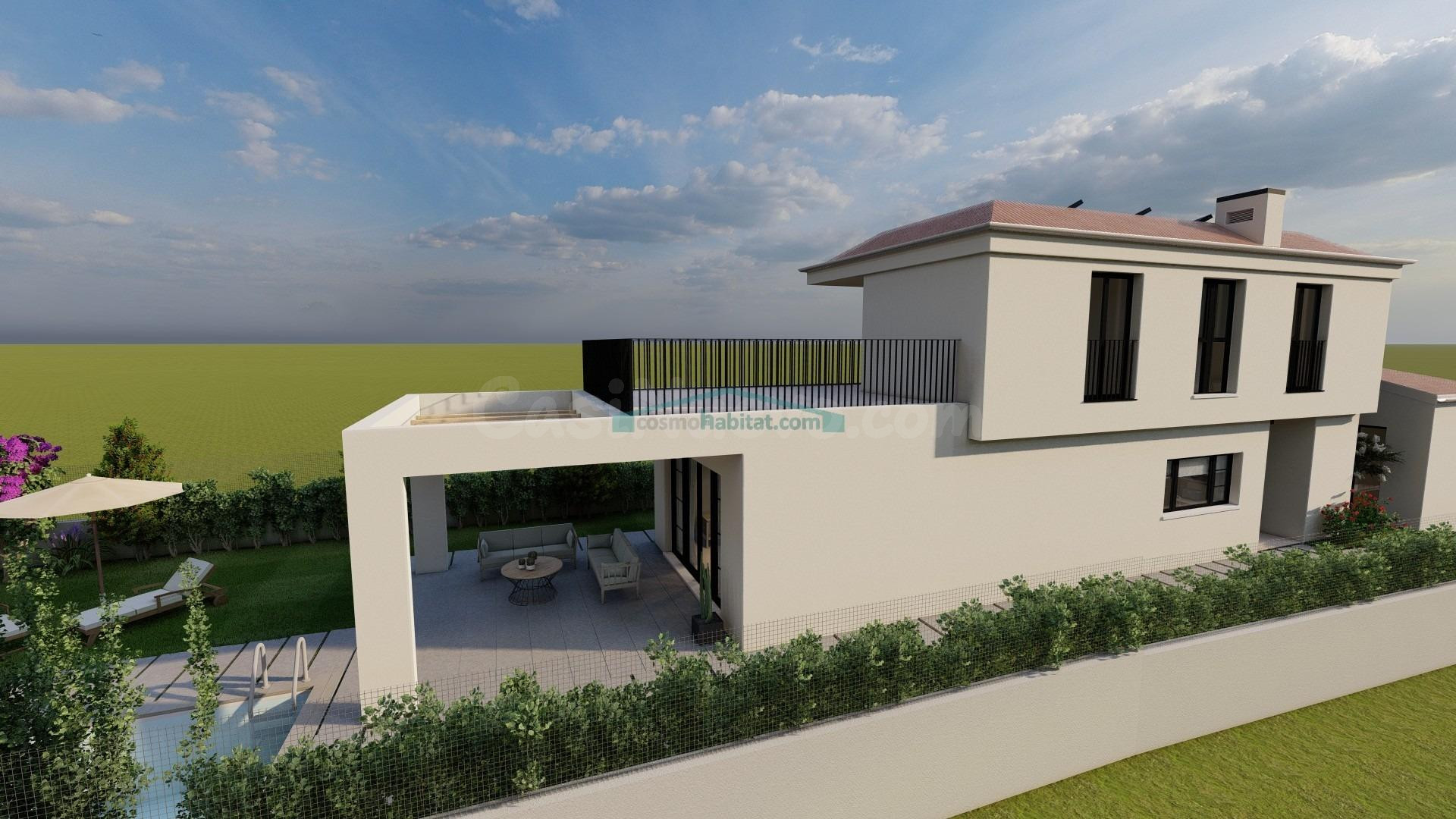 Terreno con proyecto de vivienda unifamiliar en Massarrojos,