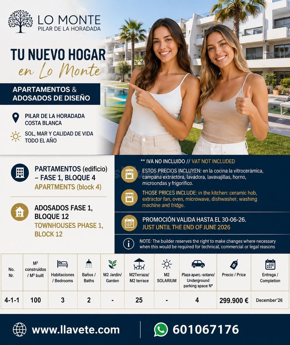 Moderno Apartamento en Pilar de la Horadada por €299,899.98
