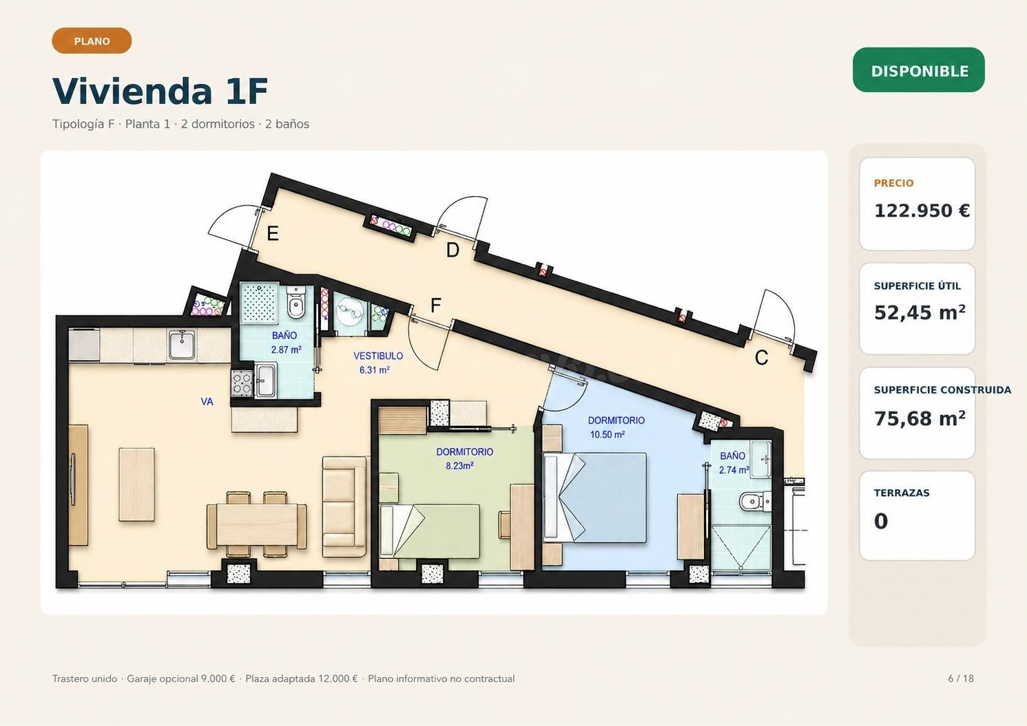 **VIVIENDA DE 2 DORMITORIOS EN JAVALÍ NUEVO**