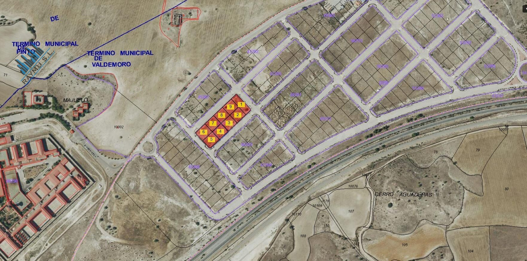 Lote 9 parcelas industriales urbanas – 9.411 m2 totales – Sector 15 Valdemoro