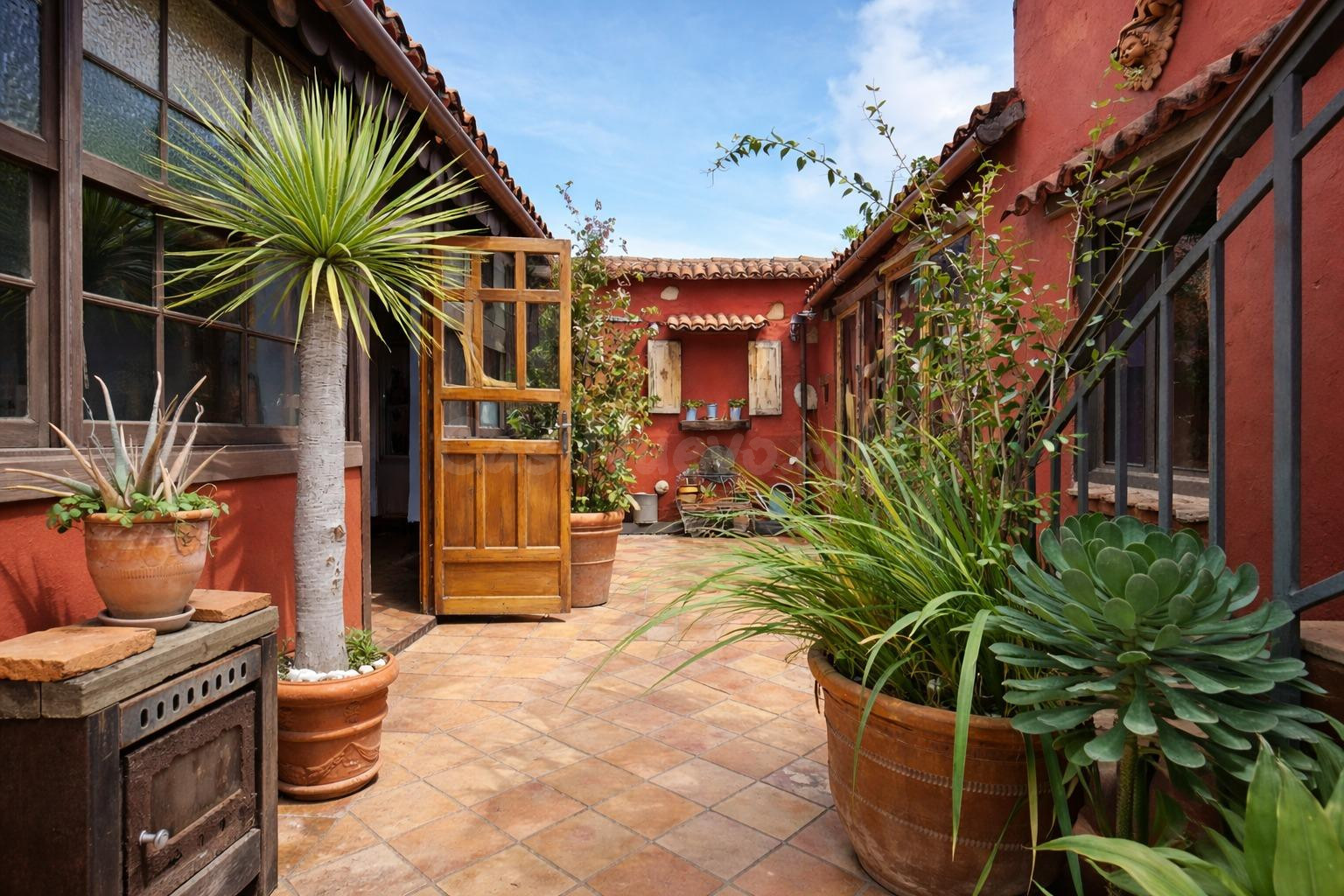 Casa Canaria Histórica con Azotea y Vistas al Valle · Cruz Santa
