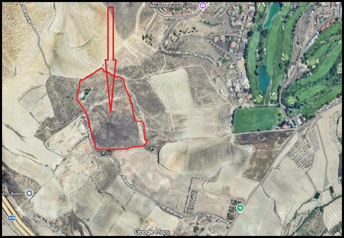 FINCA EN VENTA (Y ALQUILER CON OPCIÓN A COMPRA) – 76.500 m2 JUNTO AL GOLF DE LAS GABIAS