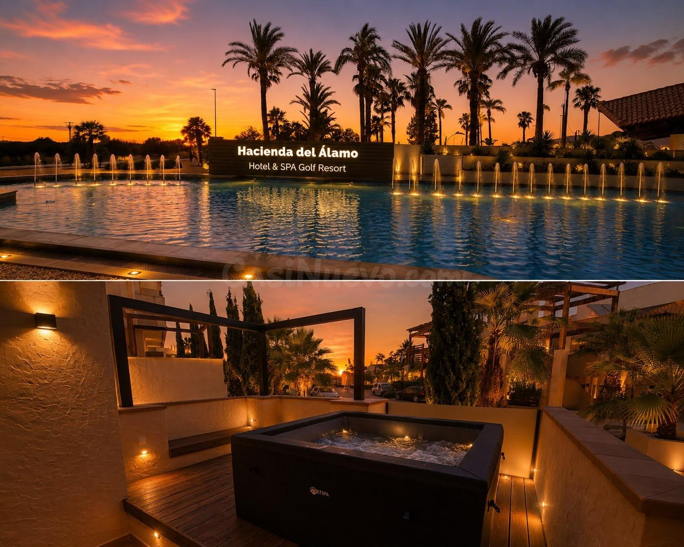 Exclusivo bungalow en planta baja con jacuzzi privado en Hacienda del Álamo Golf Resort ✨