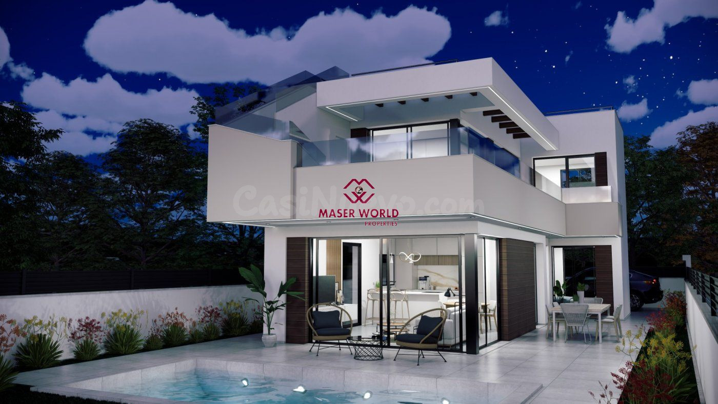 VILLAS DE OBRA NUEVA EN PILAR DE LA HORADADA EN EL CAMPO DE GOLF
