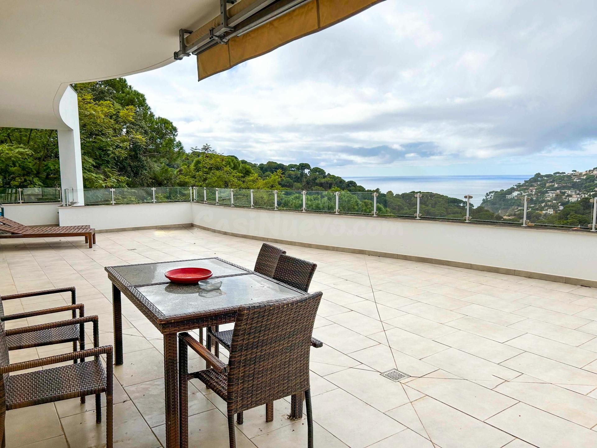 Villa con vistas al mar.
