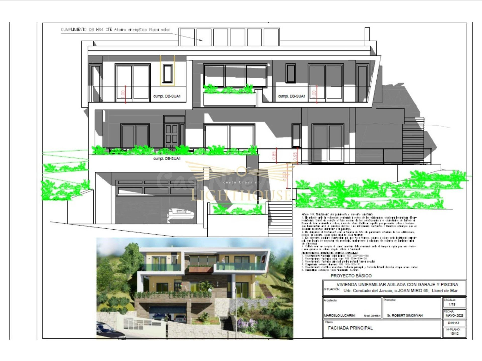 Parcela exclusiva con proyecto de villa de lujo en Condado del Jaruco – Lloret de Mar