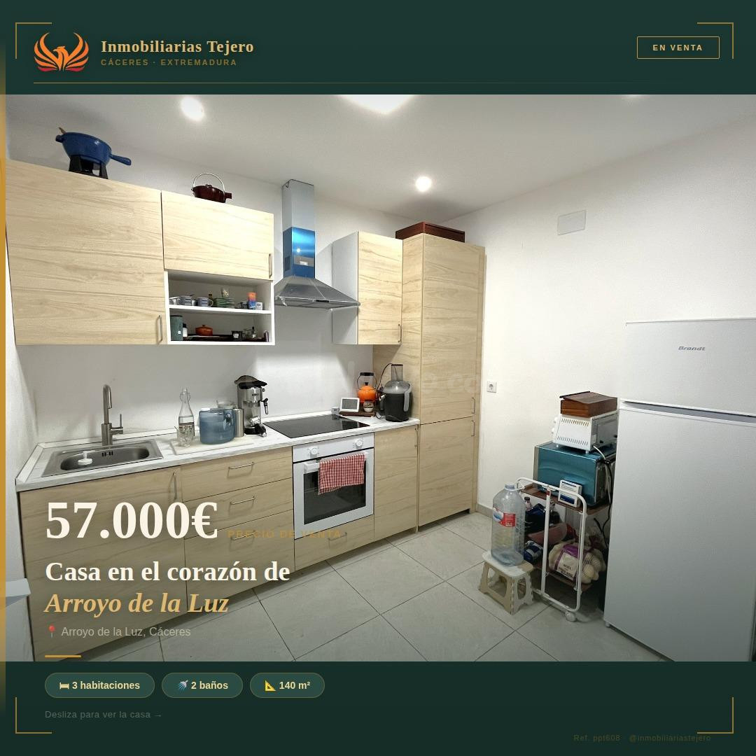 CASA REFORMADA EN ARROYO DE LA LUZ - CÁCERES -