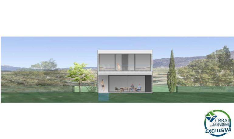 Proyecto : Parcela con casa moderna de 3 habitaciones
