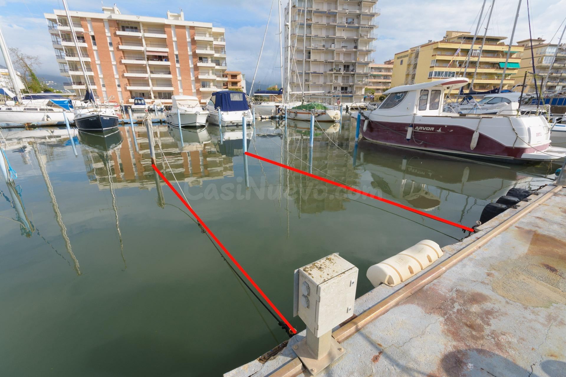 Alquiler amarre de 8x3 m en el PORT TREBOL, Santa Margarita.