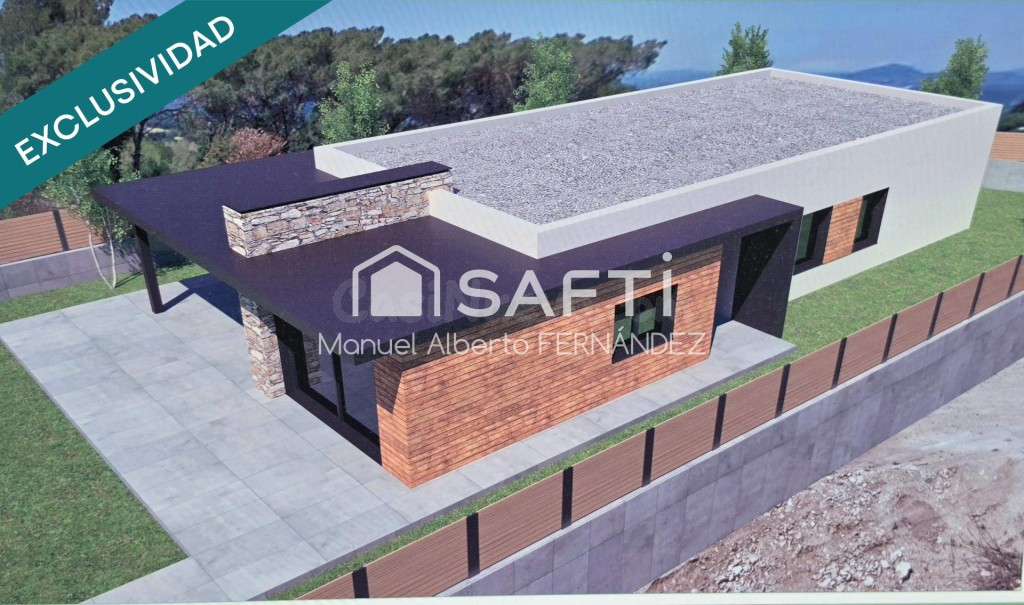 Parcela edificable de 572 m² con 37 m de profundidad en Fogars de la Selva