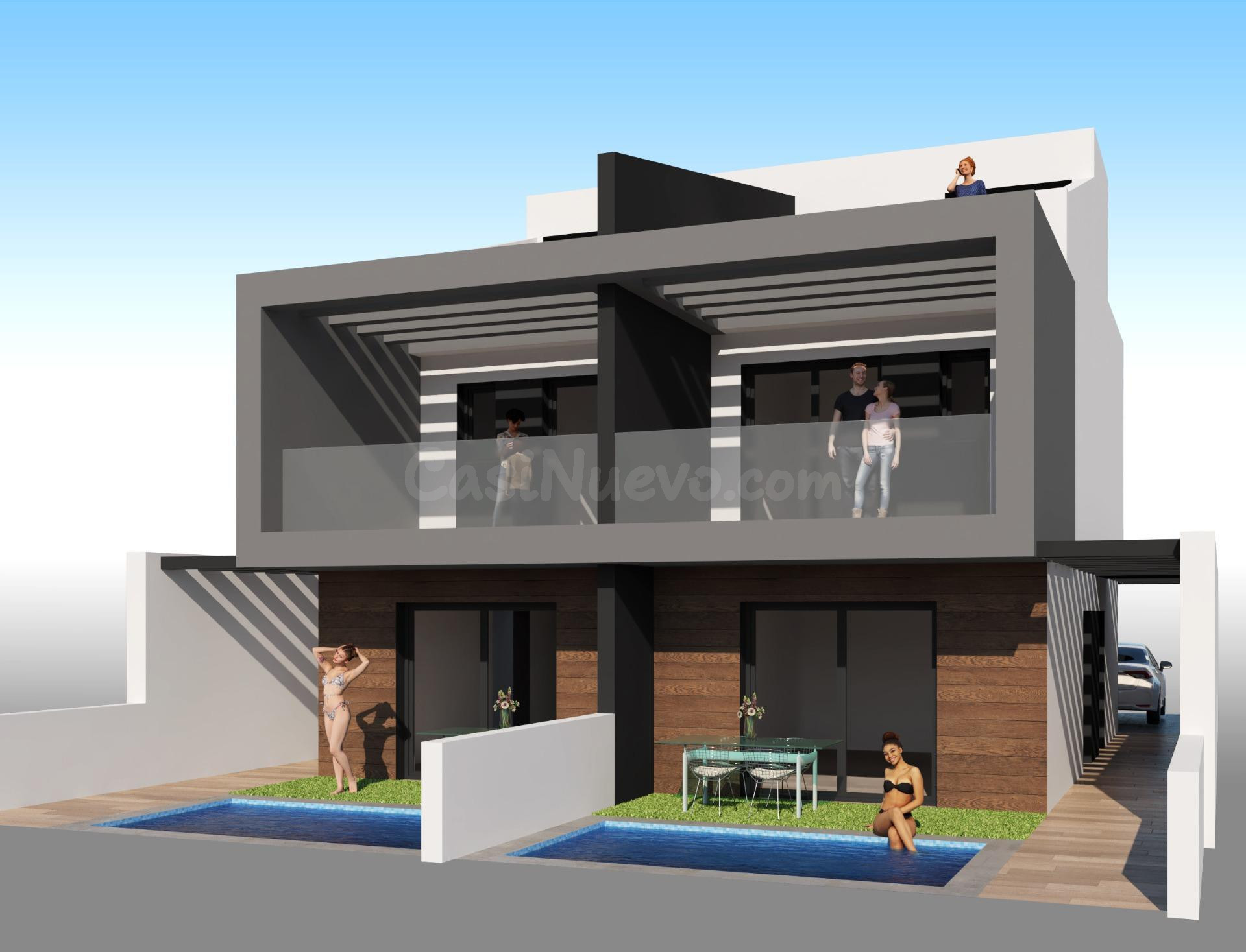 Villa 3 habitaciones 107m² en venta - Santiago de la Ribera