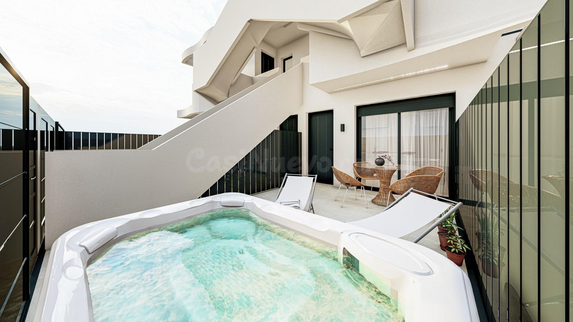 Bungalow de planta baja con 2 dormitorios a 800 m de la playa en San Pedro del Pinatar