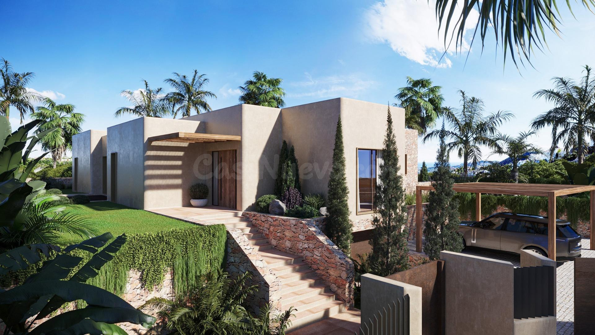 Villa de nueva construcción estilo Ibiza con características de lujo en Jávea