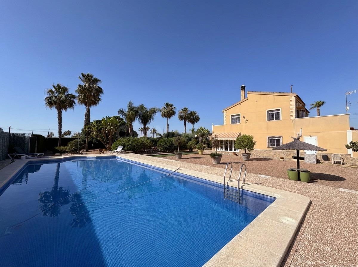 Espectacular chalet con piscina y árboles frutales en Elche!