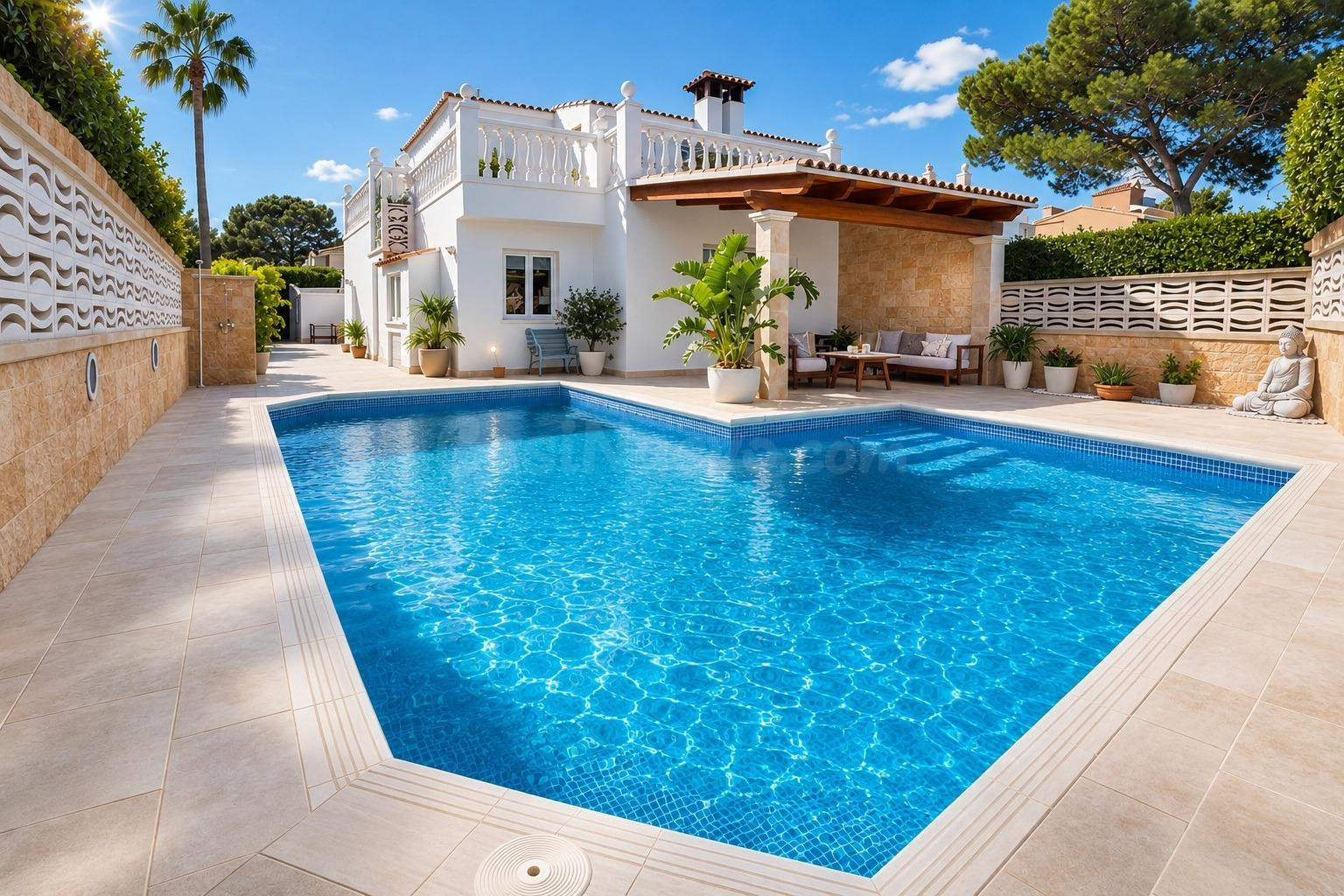 Chalet pareado con piscina y vistas a la bahía de Palma en B - foto 2