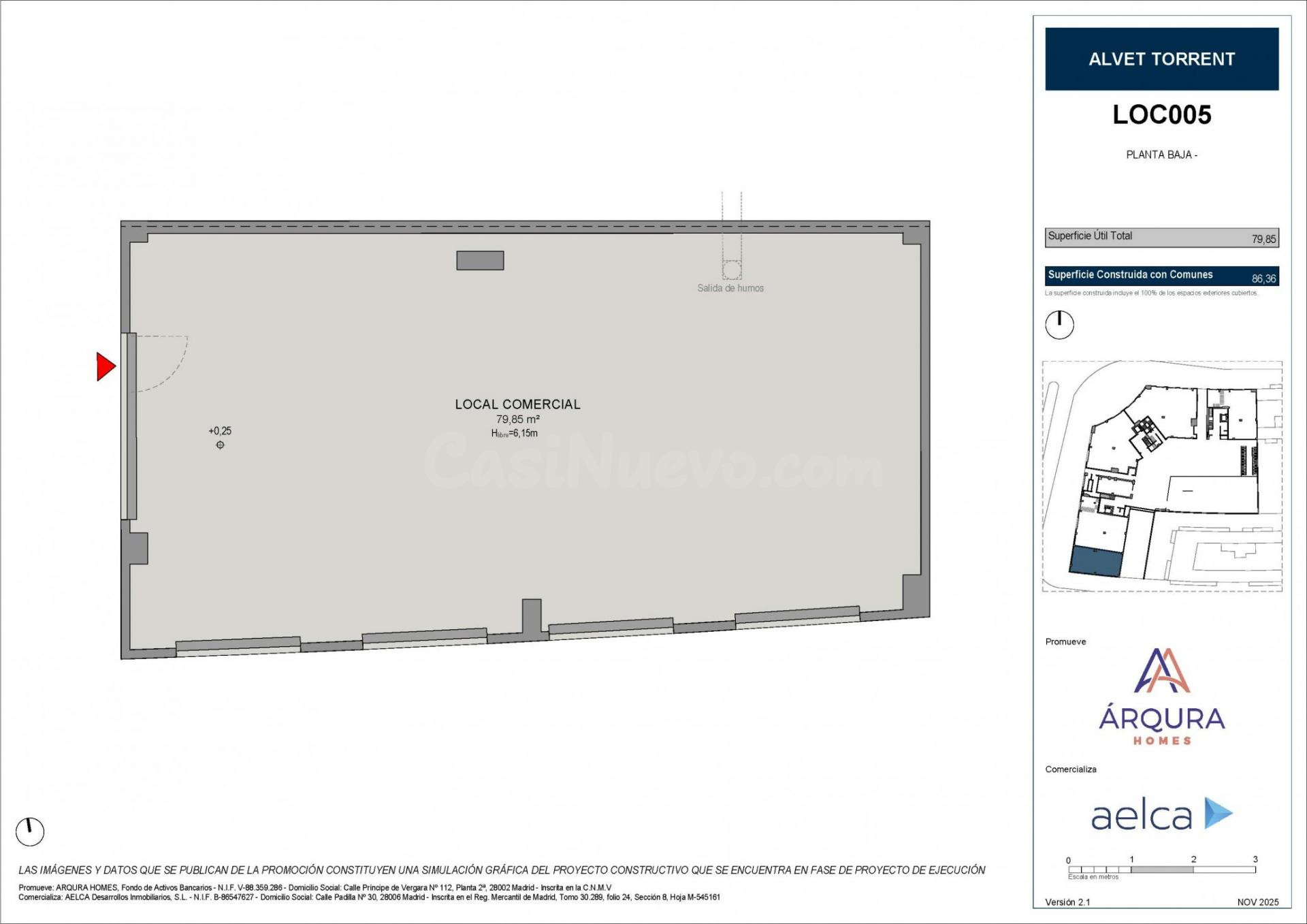 Local comercial 80m² en venta - Parc central