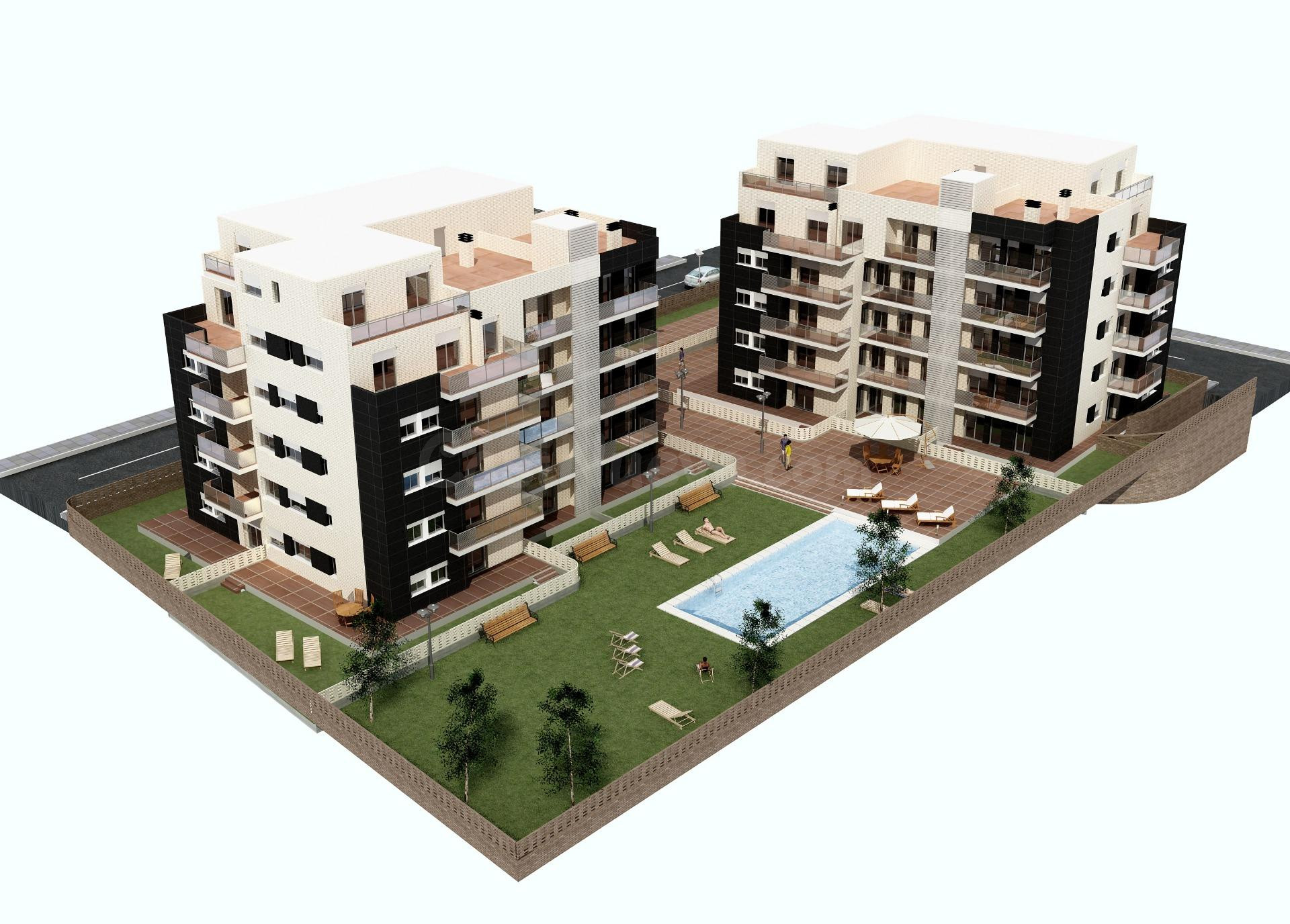 PISO EN VENTA CON JARDIN Y PISCINA EN AMPOSTA - foto 4