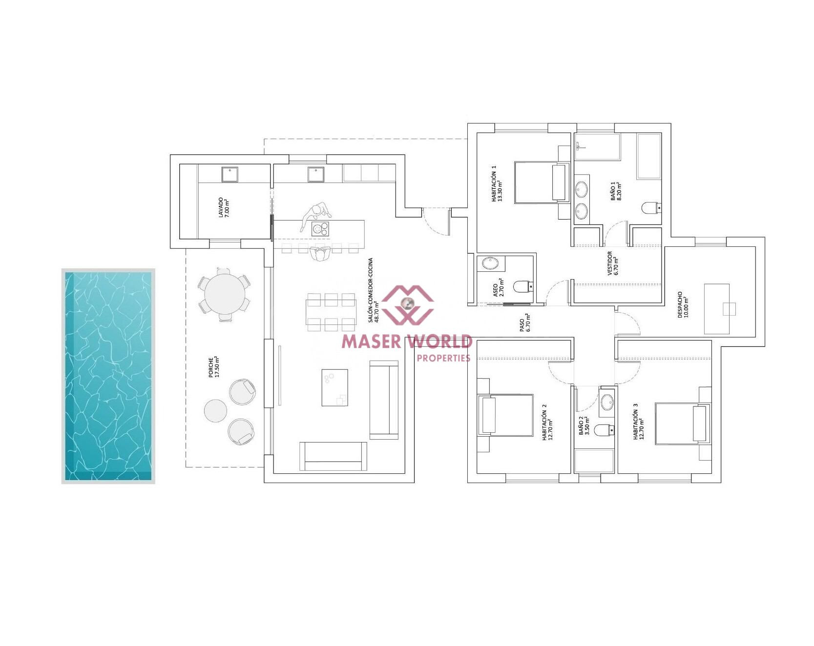 VILLAS DE OBRA NUEVA CON PISCINA PRIVADA EN MONFORTE DEL CID - foto 5