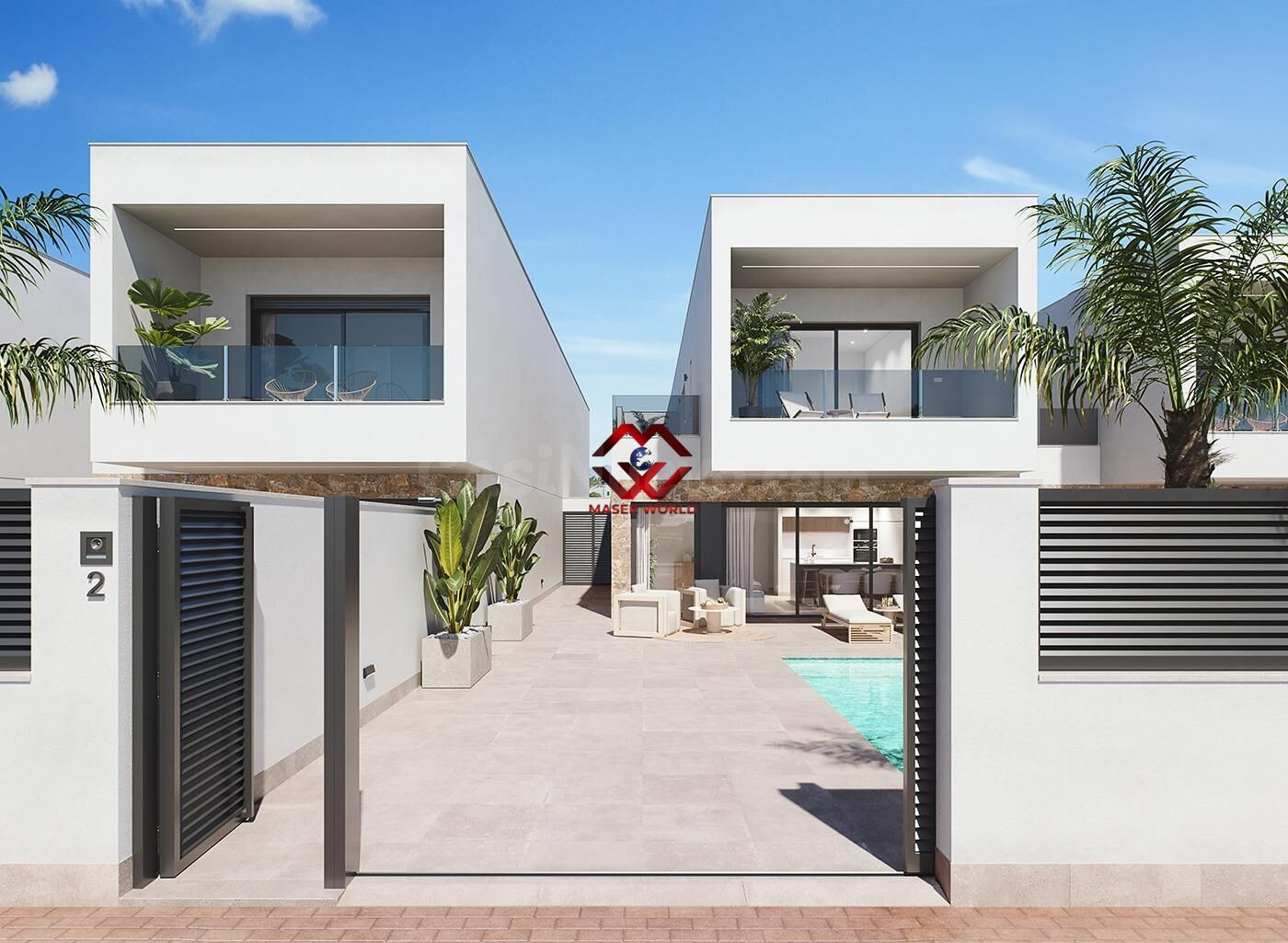 Villas de obra nueva de diseño contemporáneo con piscina pri - foto 4