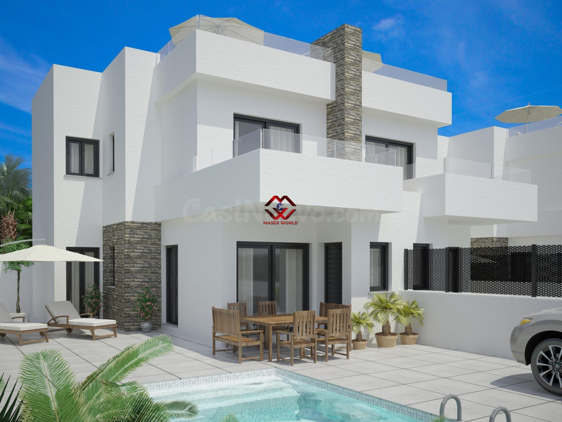 Villas adosadas de lujo de nueva construcción en Vistabella Golf Resort