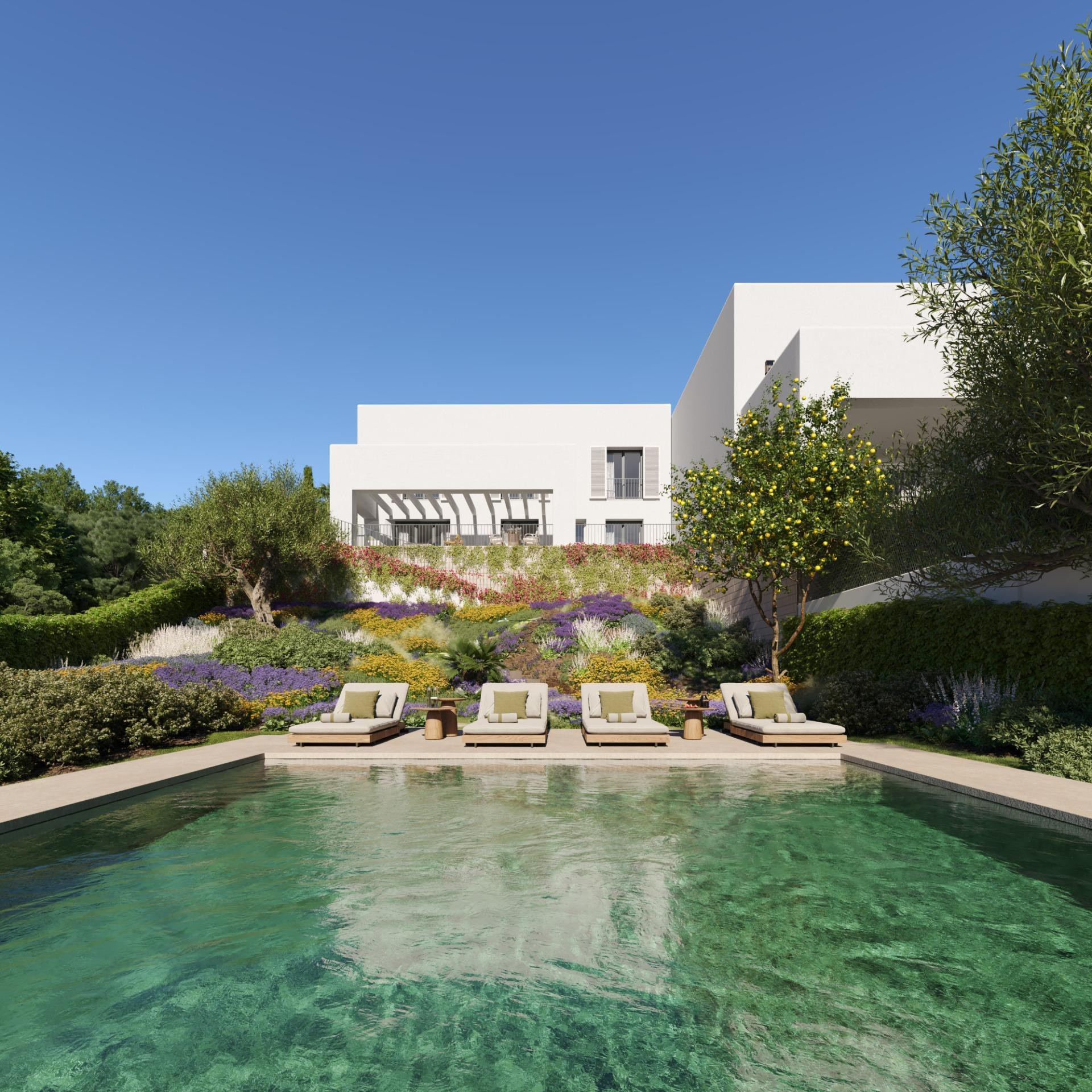 Espectacular Villa Pareada de 4 Dormitorios con Jardín y Piscina en Sotogrande Alto