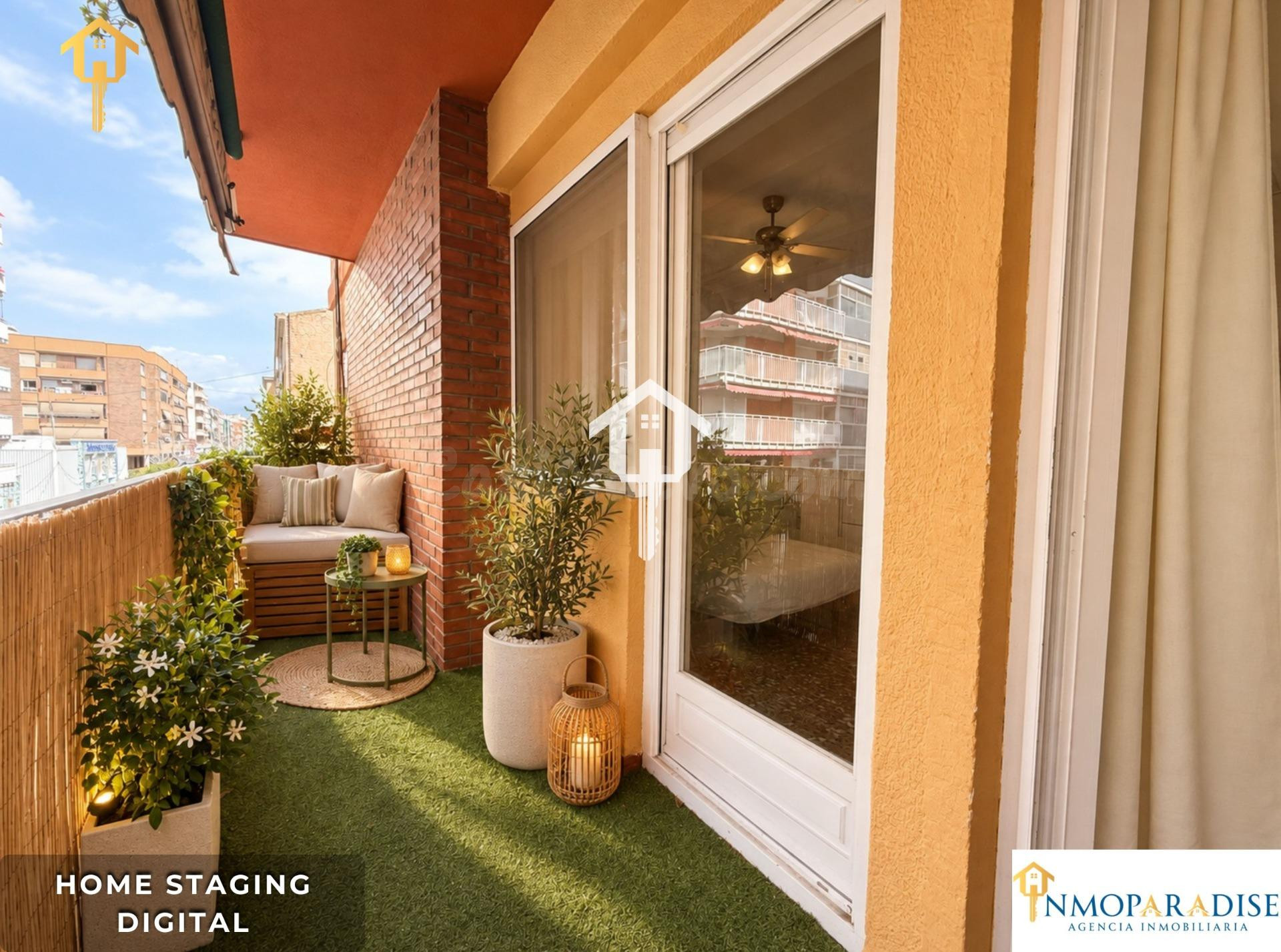PISO EN VENTA EN ALICANTE. ZONA DE CAROLINAS ALTAS. 99m2, 4 habitaciones, 1 BAÑO, 2 PATIOS Y UN AMPLIO BLACÓN. PRIMERA PLANTA CON ASCENSOR.