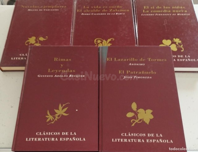 Lote Clásicos Literatura Española - 6 Obras Originales en Tapa Dura