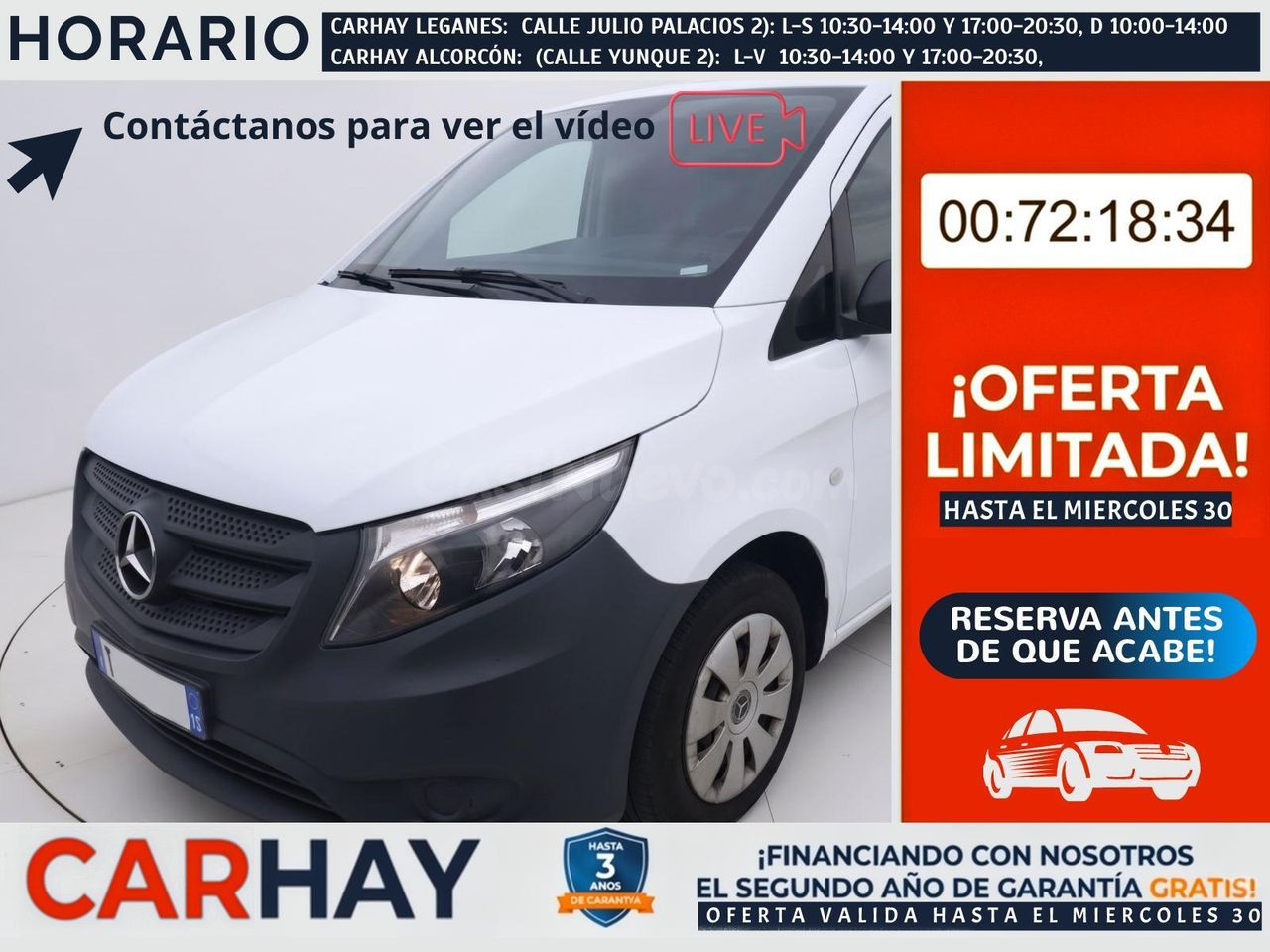 Mercedes Vito 114 CDI TD - Furgón compacto nuevo en stock Alcorcón