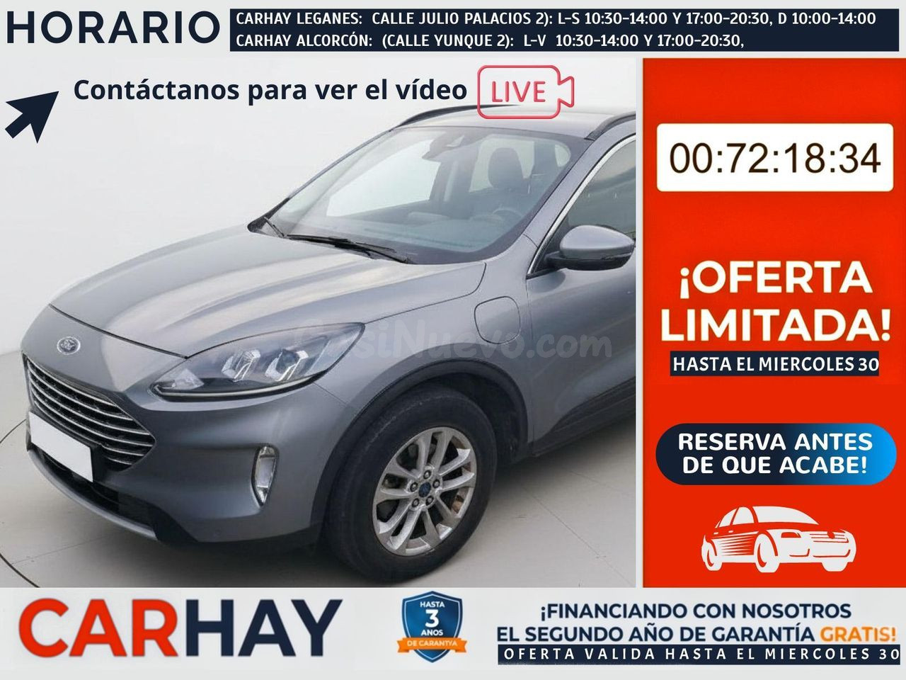 FORD KUGA TITANIUM 2.5 DUR.PHEV 225