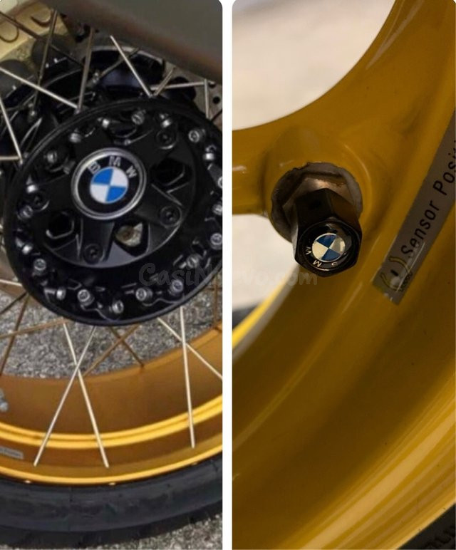 Tapas logo BMW moto + tapones válvula neumáticos - Compatibles España/LATAM