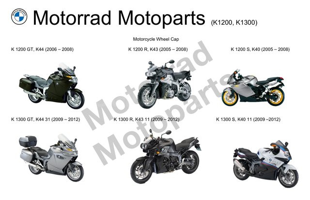Insignias Aniversario BMW K1200/K1300 - Tapabujes Originales Alemanes - foto 2