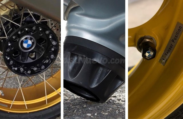 Kit cardán BMW: tope anticaída, tapas buje y tapones válvula originales