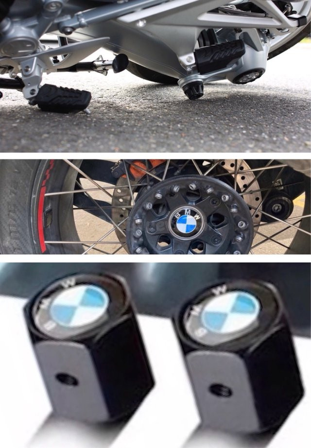 Kit cardán BMW: tope anticaída, tapas buje y tapones válvula originales - foto 2