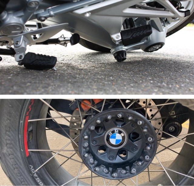 Kit tope cardán + tapabujes BMW: embellecedor rueda motos - foto 2