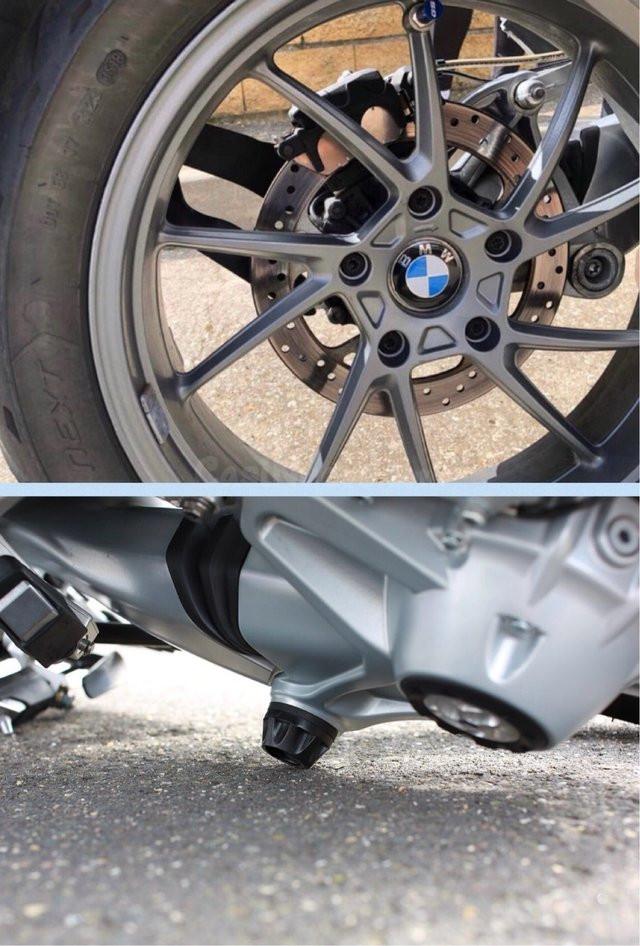 Kit tope cardán + tapabujes BMW: embellecedor rueda motos - foto 3