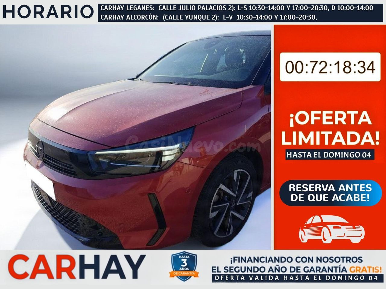 OPEL CORSA GS 1.2T XHL MT6 S/S 100CV (74KW)