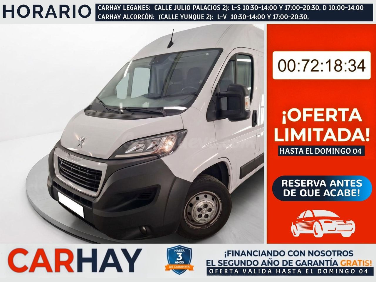 PEUGEOT BOXER FURGÓN BlueHDi 140 S&S ASPHALT 330 L2H2