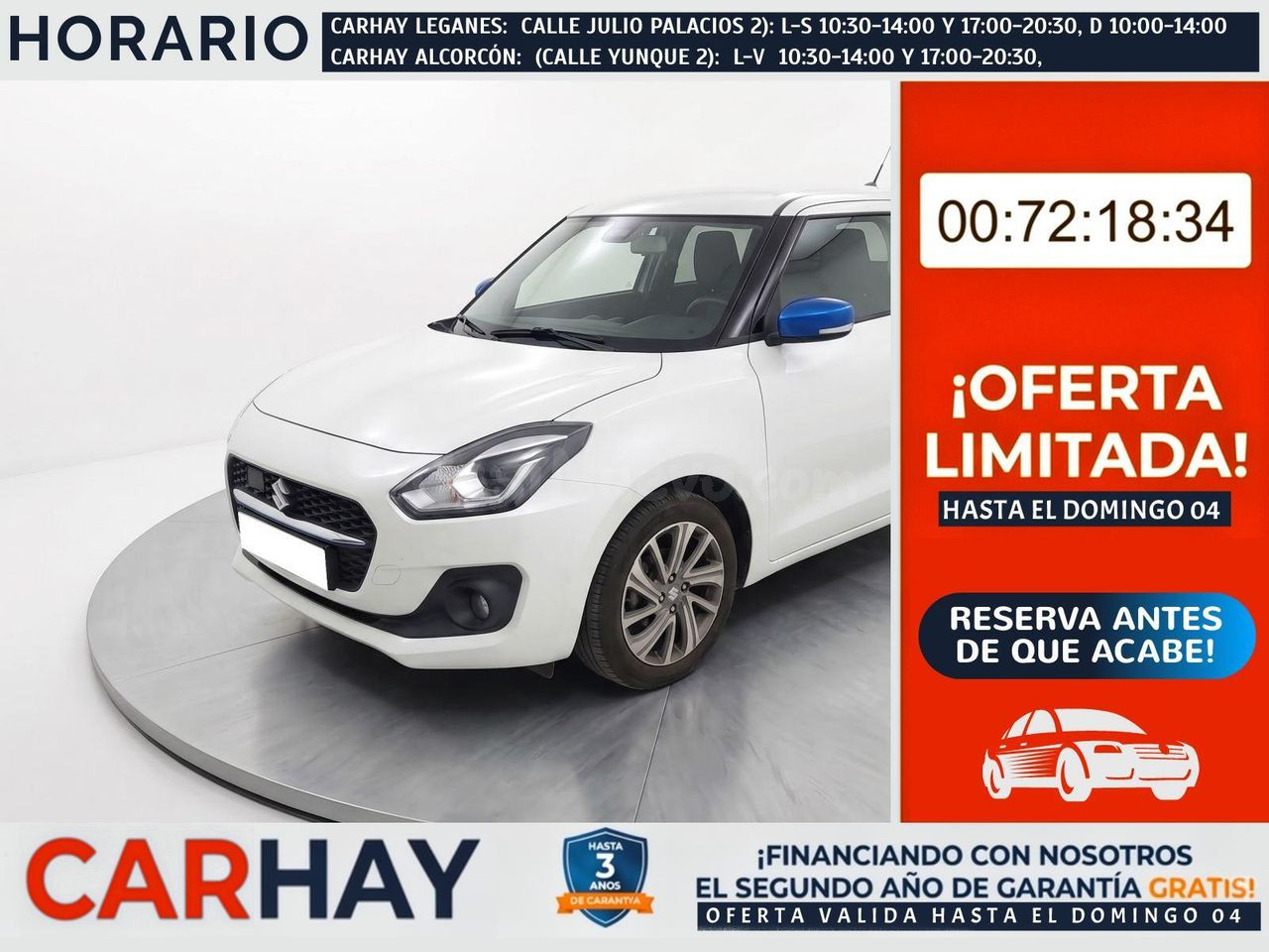 SUZUKI SWIFT 1.2 Mild Hybrid GLE Blue & White