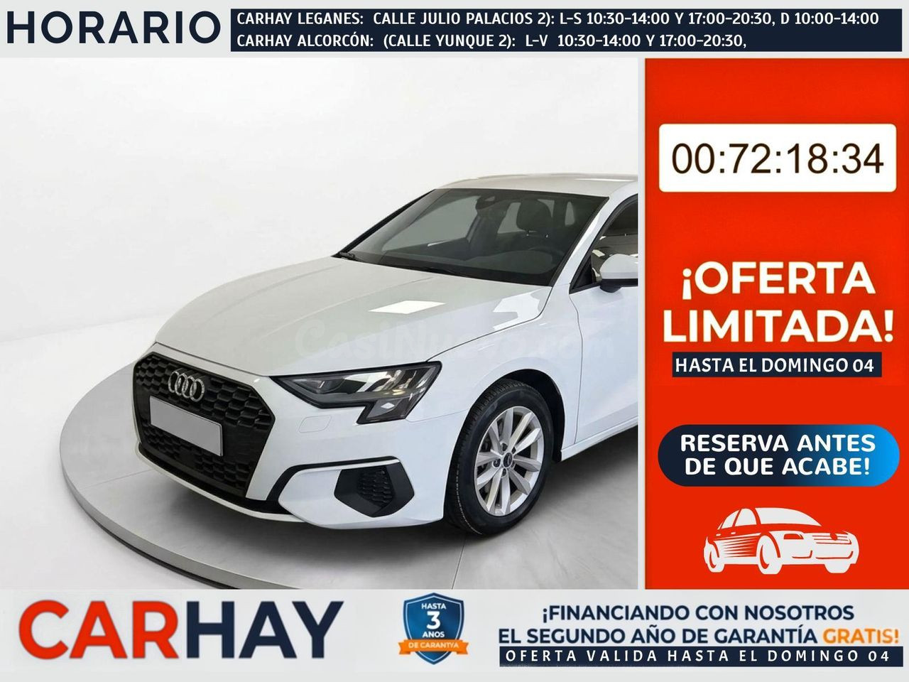 AUDI A3 Sportback 30 TFSI 81kW (110CV) S tronic