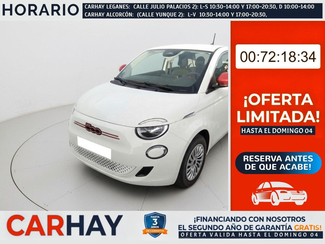 FIAT 500 Red Hb 320km 85kW (118CV)