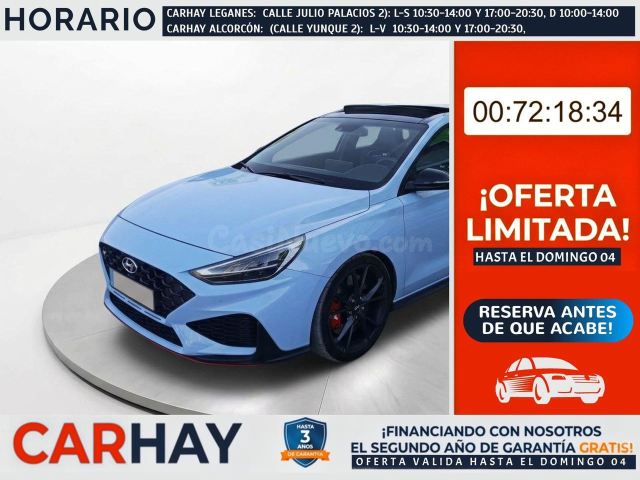 HYUNDAI I30 2.0 TGDI 206kW N Performance Sky DCT