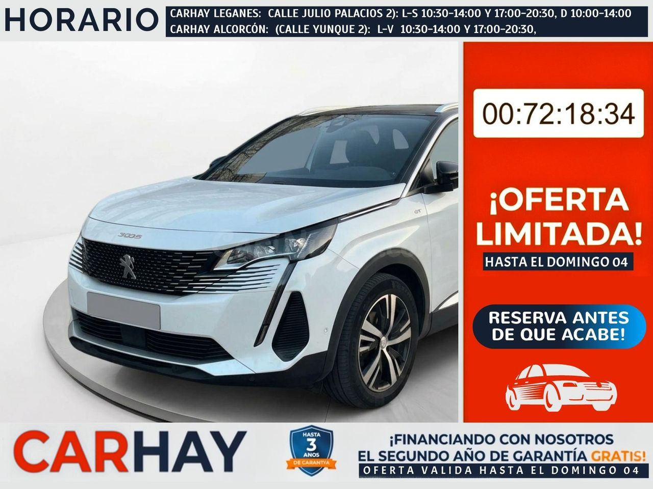 PEUGEOT 3008 1.5 BlueHDi 96kW S&S GT EAT8
