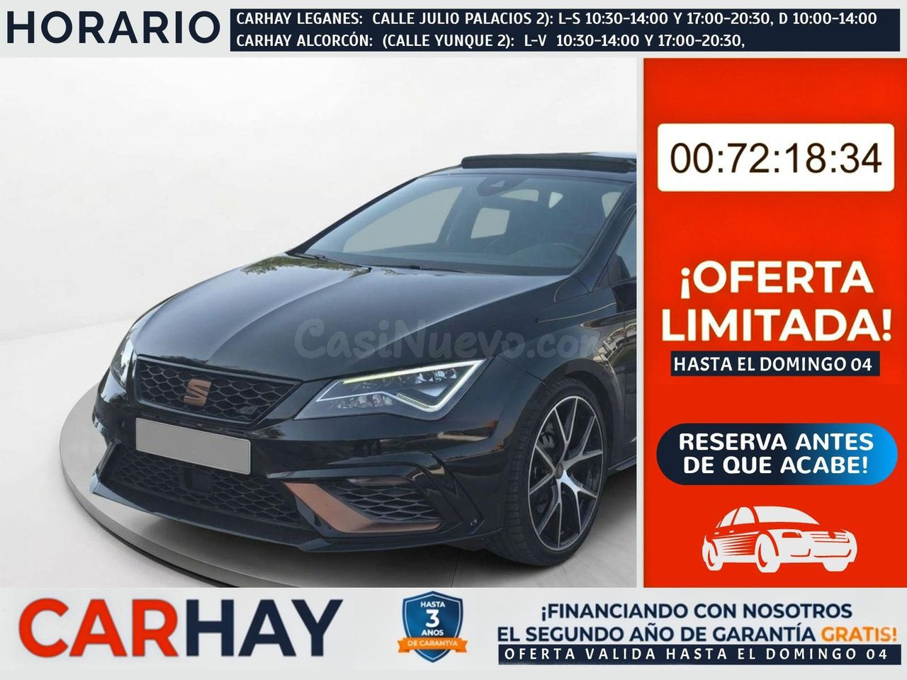 SEAT LEON 2.0 TSI 213kW DSG-7 Cupra Black Carbon