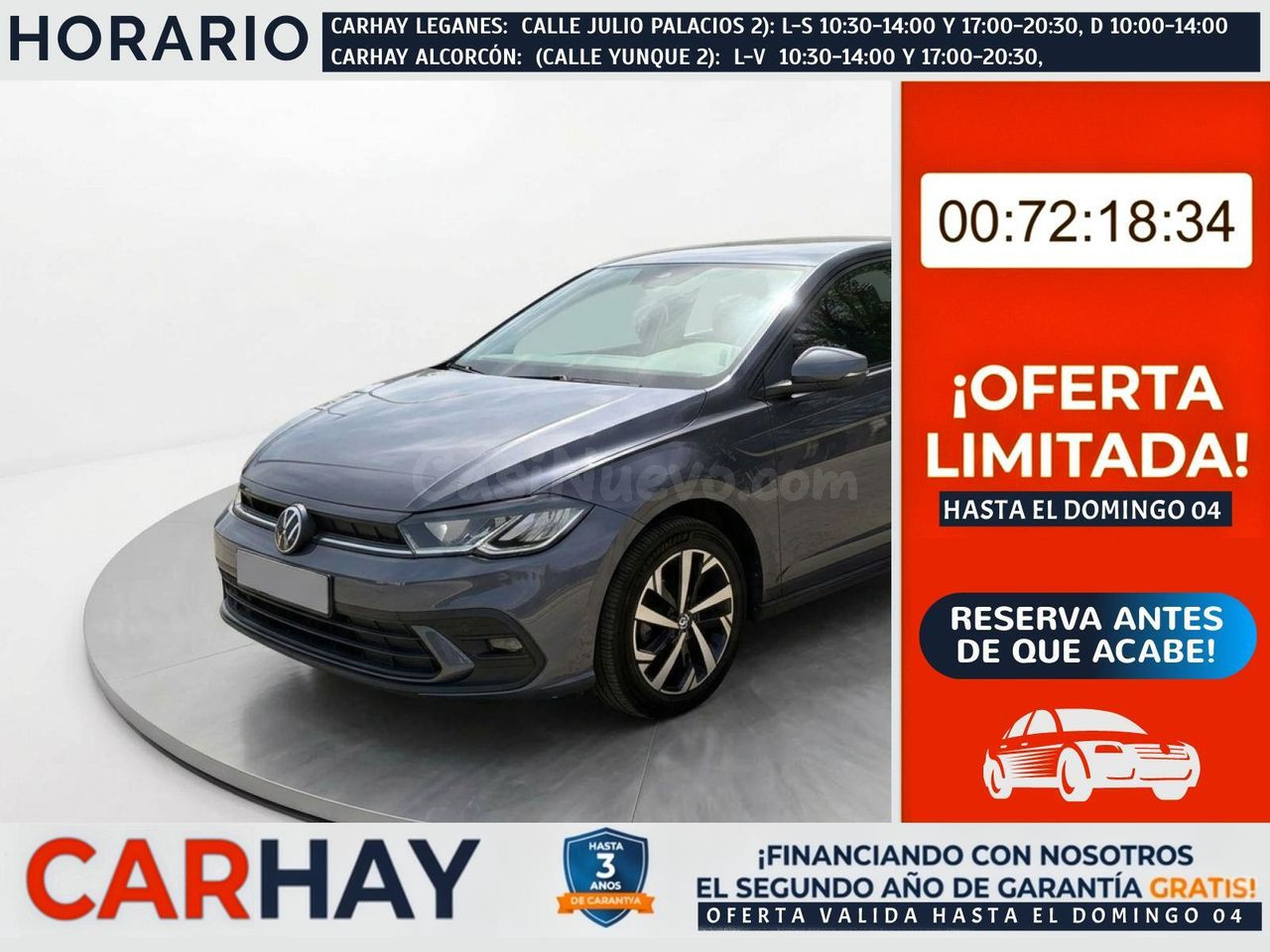 VOLKSWAGEN POLO Life 1.0 TSI 70kW (95CV)