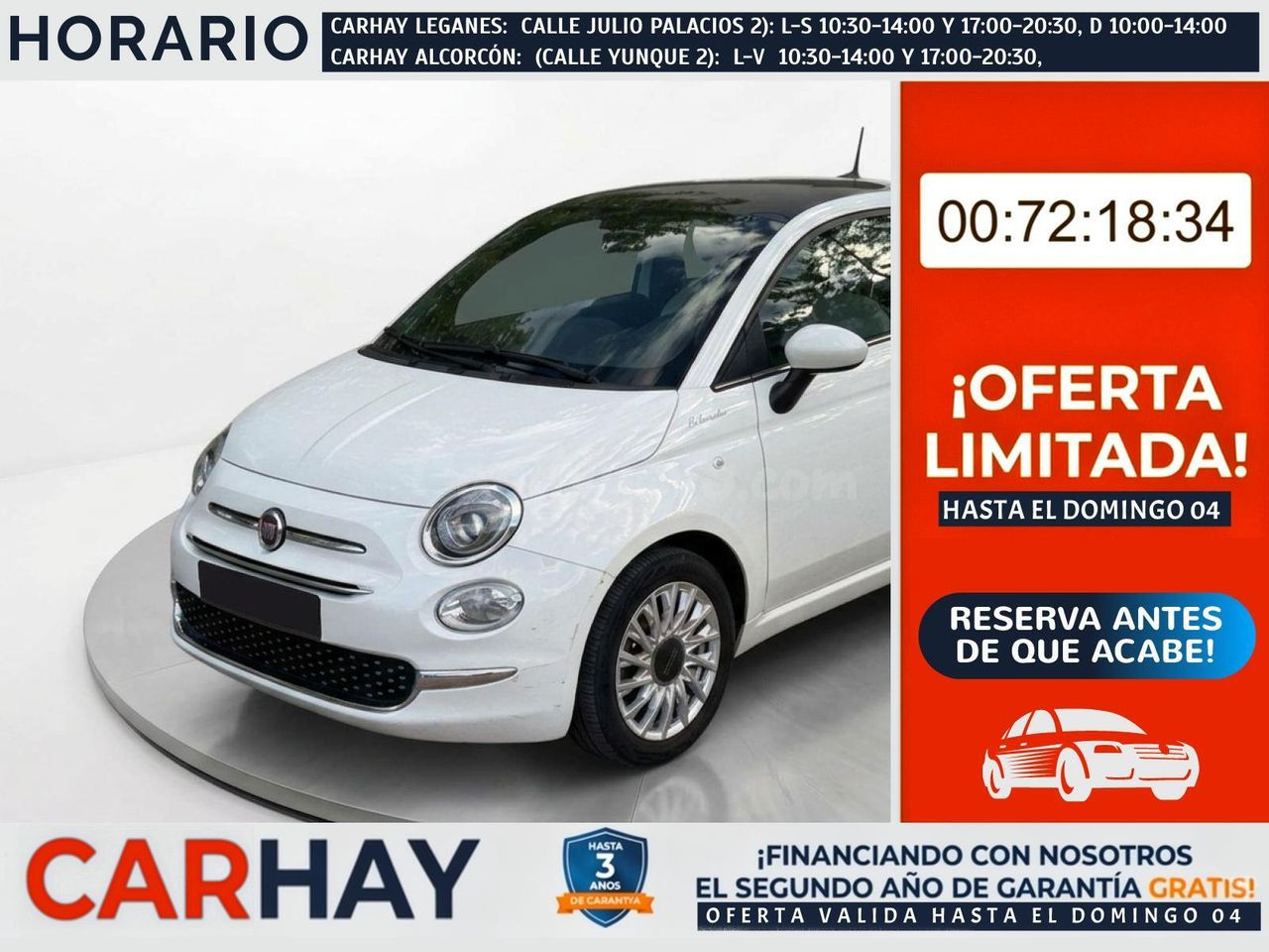 FIAT 500 Dolcevita 1.0 Hybrid 51KW (70 CV)