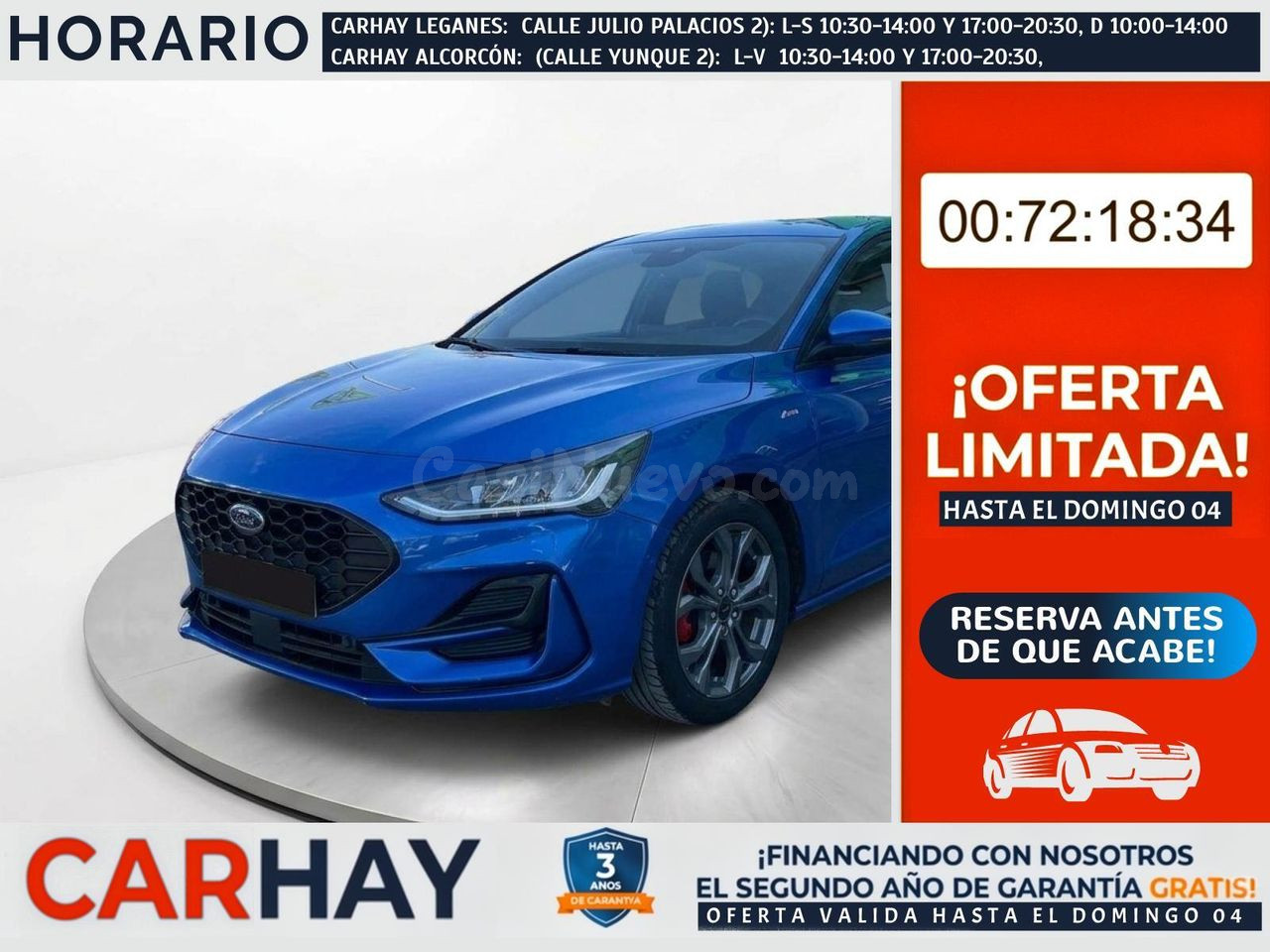 FORD FOCUS 1.0 Ecoboost MHEV 92kW ST-Line