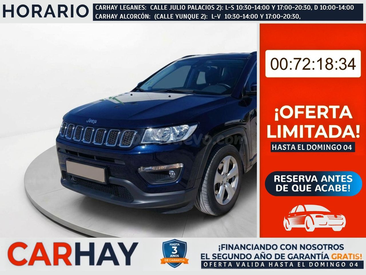 JEEP COMPASS 1.4 Mair 103kW Longitude 4x2