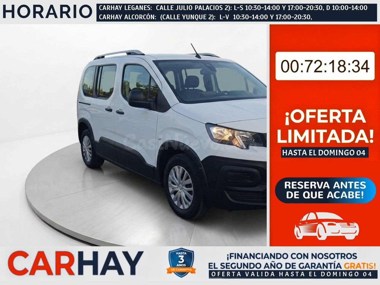 PEUGEOT RIFTER Style Long BlueHDi 96kW