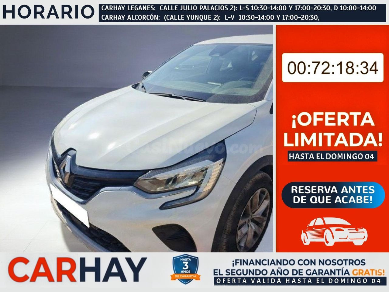 RENAULT CAPTUR INTENS TCE 74KW (100CV) GLP